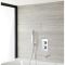 Thermostaatkraan Inbouw 2-Uitgangen met Waterval Badvuller en Handdouche Chroom | Kubix