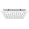 Doucheset - 2-Weg Thermostatische Douchekraan met Verzonken 40x40cm Plafond Douchekop en Handdouche Chroom | Kubix