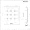 Easyfix Verchroomd RVS Douchekop - 28x 28cm - 81 jets | Kubix