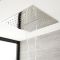 Douchekop Plafond met Waterval 40 x 40cm Chroom | Kubix