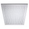 Doucheset - 2-Weg Thermostatische Douchekraan met Grote 80x50cm Hangende Douchekop en Handdouche Chroom | Kubix