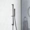 Glijstangset Modern met Handdouche, 175cm Doucheslang en een Geïntegreerde Aansluitbocht - Gunmetal Grey | Orno