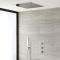 Doucheset - 2-Weg Thermostatische Douchekraan met Verzonken 40x40cm Plafond Douchekop en Handdouche Chroom | Kubix