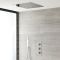 Doucheset - 2-Weg Thermostatische Douchekraan met Verzonken 40x40cm Plafond Douchekop en Handdouche Chroom | Kubix
