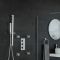 Doucheset - 2-Weg Thermostatische Douchekraan, Handdouche met Glijstang en Zijdouches Chroom | Kubix