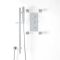 Doucheset - 2-Weg Thermostatisch met Handdouche en Glijstang en Vier Zijdouches Chroom | Kubix