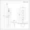 Doucheset - 2-Weg Thermostatisch met Handdouche en Glijstang en Badvuller met Watervaleffect Chroom | Kubix