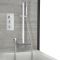 Doucheset - 2-Weg Thermostatisch met Handdouche en Glijstang en Badvuller met Watervaleffect Chroom | Kubix