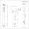 Doucheset - 2-Weg Thermostatische Douchekraan met Ronde Douchekop en Handdouche Zwart | Nox