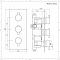Doucheset - 2-Weg Thermostatische Douchekraan met Ronde Douchekop en Handdouche Zwart | Nox