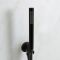 Doucheset - 2-Weg Thermostatische Douchekraan met Ronde Douchekop en Handdouche Zwart | Nox