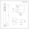 Doucheset - 2-Weg Thermostatische Douchekraan met Plafond Douchekop en Handdouche Zwart | Nox
