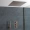 Doucheset - 2-Weg Thermostatische Douchekraan, 40x40cm Verzonken Plafond Douchekop en Handdouche Geborsteld Brons | Amara