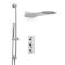 Doucheset - 2-Weg Thermostatische Douchekraan, Muurbevestigde Douchekop en Handdouche met Glijstang Chroom | Como