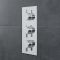 Doucheset - 2-Weg Thermostatische Douchekraan, Muurbevestigde Douchekop en Handdouche met Glijstang Chroom | Como
