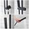 Doucheset - 2-Weg Thermostatische Douchekraan, Plafond Douchekop en Handdouche met Glijstang Zwart | Nox