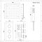 Doucheset - 2-Weg Thermostatische Douchekraan, Plafond Douchekop en Handdouche met Glijstang Zwart | Nox