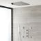 Doucheset - 3-Weg Thermostatische Douchekraan met Omstel, Plafond Douchekop, Handdouche, Zijdouches Chroom | Kubix