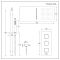 Doucheset -3-Weg Thermostatisch met Omstel,  Douchekop met Watervaleffect en Handdouche met Glijstang Chroom | Kubix
