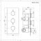 Doucheset - 3-Weg Thermostatische Douchekraan met Omstel, Vierkante Douchekop, Handdouche, en Zijdouches Zwart | Nox