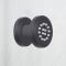 Doucheset - 3-Weg Thermostatische Douchekraan met Omstel, Vierkante Douchekop, Handdouche, en Zijdouches Zwart | Nox