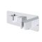 Doucheset - Douchekraan Thermostatisch Inbouw 2-Weg met Omstel met Verzonken 40x40cm Plafond Douchekop en Handdouche Chroom | Kubix
