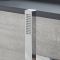 Douchekraan 2-Weg Thermostatisch met Omstel, met Handdouche en Overloop-Badvuller Chroom | Kubix