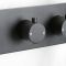 Douchekraan met Omstel en Handdouche Thermostatisch Zwart | Nox