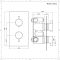 Doucheset - Douchekraan Thermostatisch Inbouw 2-Weg met Omstel met 30cm Ronde Douchekop en Handdouche Mat Zwart | Nox