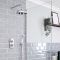 Douchekraan Thermostatisch Inbouw 1-Weg  Klassiek Chroom en Wit | Elizabeth