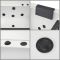 Whirlpool Spa-Bad 170cm x 80cm Dubbelzijdig Zwart | Breeze