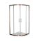 Douchecabine Kwartrond 90cm Koper met Douchebak | Eris