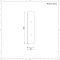 Douchezijwand 30cm Scharnierend - Antiek Messing | Alama