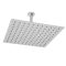 Vierkante Douchekop 40cm met Plafond Douchearm Modern - Chroom | Kubix