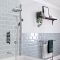 Douche en Bad Systeem Thermostatisch Chromen en Zwart | Creëer Uw Eigen Douche en Bad Systeem | Elizabeth