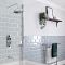 Douche en Bad Systeem Thermostatisch Chromen en Wit | Creëer Uw Eigen Douche en Bad Systeem | Elizabeth
