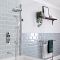 Douche en Bad Systeem Thermostatisch Chromen en Wit | Creëer Uw Eigen Douche en Bad Systeem | Elizabeth