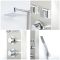 Douchepaneel 3-Weg Thermostatisch met Douchekop, Handdouche en 6 x Zijdouches Chroom | Easton