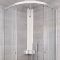Earby Thermostatische Hoekdouchetoren Douchepaneel 130cm