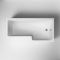 Douchebad Modern met Badwand | Keuze Afmeting, Linker of Rechter Uitvoering en Afwerking Badwand. Optie Badpanelen | Sandford