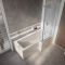 Douchebad Modern met Badwand | Keuze Afmeting, Linker of Rechter Uitvoering en Afwerking Badwand. Optie Badpanelen | Sandford