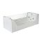 Whirlpool Spa-Bad 180cm x 80cm Chromen | Breeze