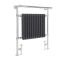 Klassieke Handdoekradiator 93cm x 79cm - Chroom/Antraciet | Elizabeth