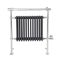 Elektrische Handdoekradiator Klassiek Chroom/Antraciet 79 x 93cm x 23cm Incl. Standaard Verwarmingselement | Elizabeth