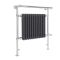 Elektrische Handdoekradiator Klassiek Chroom/Antraciet 79 x 93cm x 23cm Incl. Standaard Verwarmingselement | Elizabeth