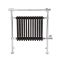 Elektrische Handdoekradiator Klassiek Chroom/Zwart 79 x 93cm x 23cm Incl. Standaard Verwarmingselement | Elizabeth