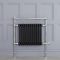 Elektrische Handdoekradiator Klassiek Chroom/Zwart 79 x 93cm x 23cm Incl. Standaard Verwarmingselement | Elizabeth