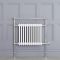 Elektrische Handdoekradiator Klassiek Chroom /Wit 79 x 93cm x 23cm Incl. Standaard Verwarmingselement | Elizabeth