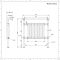 Handdoekradiator CV Verticaal Klassiek 93cm x 79cm - Chroom/Wit | Elizabeth