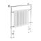 Handdoekradiator Dual Fuel / Hybride Klassiek Wit 79cm x 93cm Optionele Wifi Thermostaat en Kabelafdekking | Elizabeth
